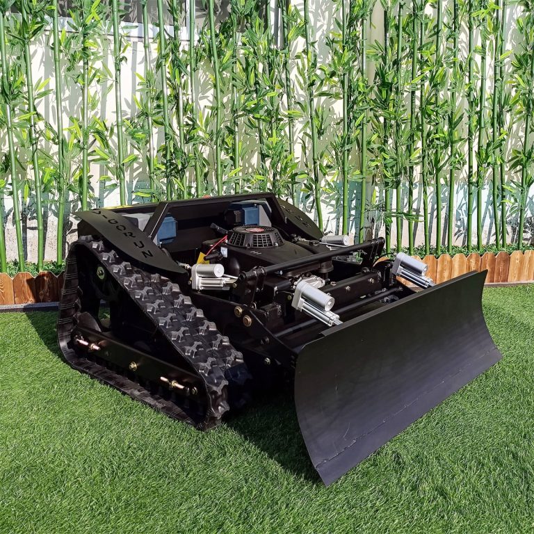 remote controlled grass trimming machine for high grass